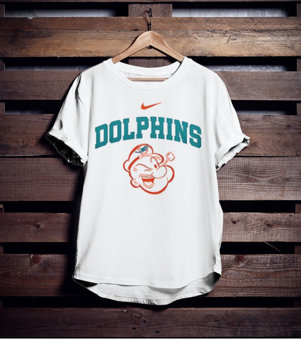 Miami Dolphins Nike X Popeye I Yam What I Yam T-Shirt