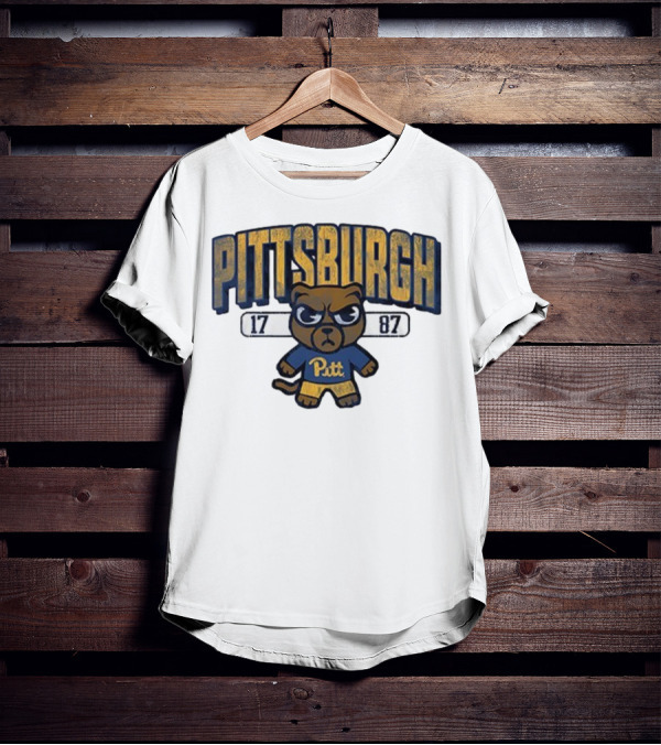 Pittsburgh Panthers 1787 Pitt Tokyodaichi Collaboration Bear T-Shirt