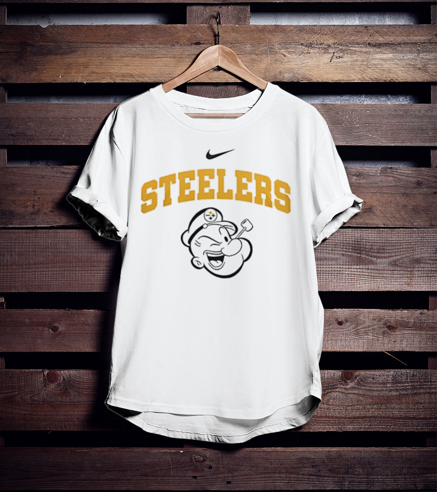 Pittsburgh Steelers Nike Popeye I Yam What I Yam Collaboration T-Shirt