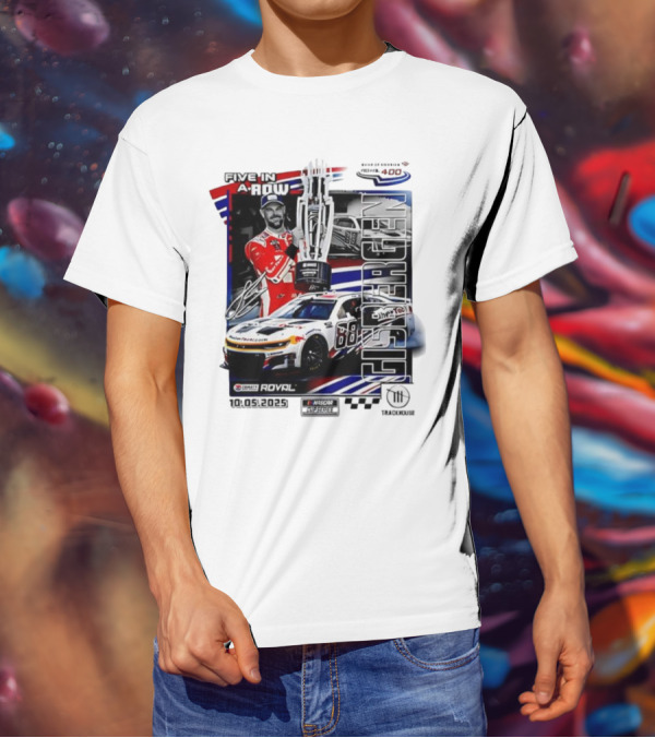 Shane Van Gisbergen NASCAR Cup Series Win Five In A Row 2025 Bank Of America ROVAL 400 T-Shirt
