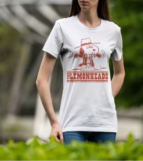 Lemonheads Car Button Cloth 1996 Album If I Could Talk I'd Tell You Snoopy T-Shirt