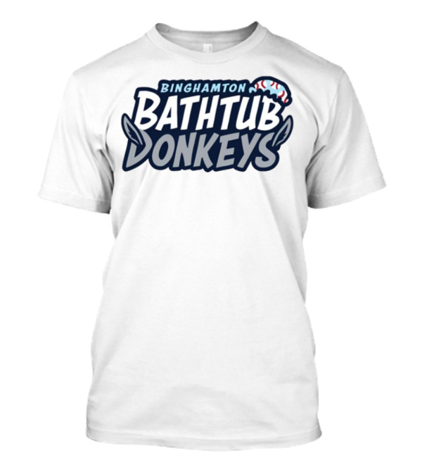Binghamton Bathtub Donkeys Baseball Cap Feathers T-Shirt