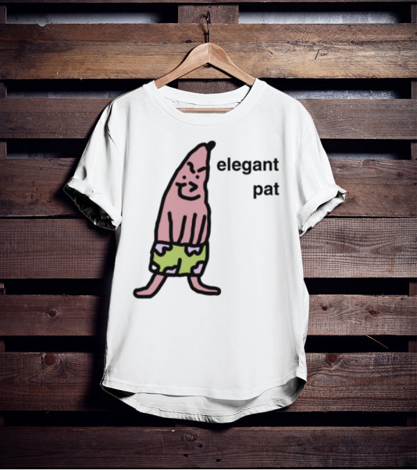 Elegant Pat Character Green Shorts Pose T-Shirt