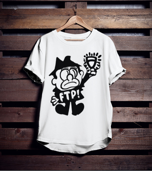 Ftp Slawn Character Holding Light Bulb T-Shirt