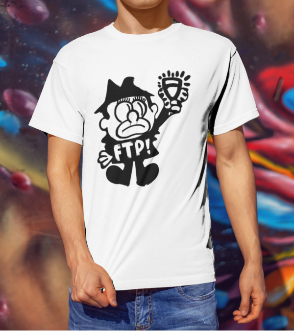 Ftp Slawn Character Holding Light Bulb T-Shirt