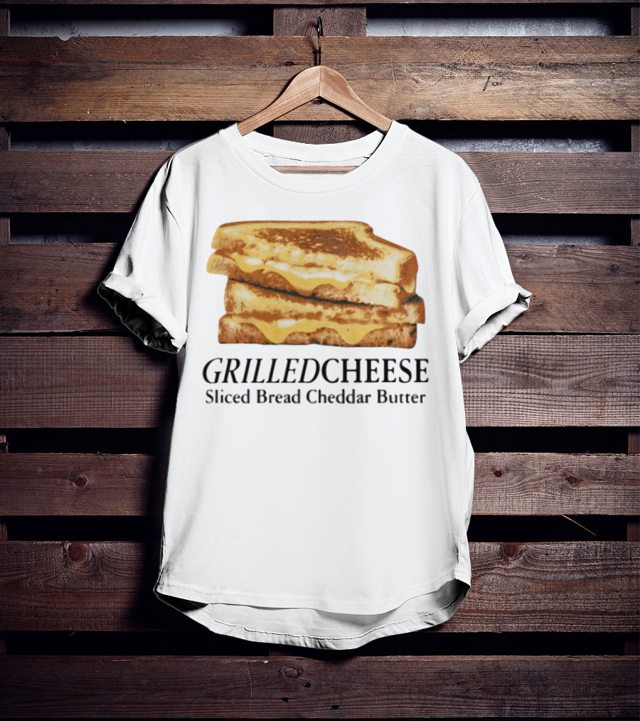 Grilled Cheese Sliced Bread Cheddar Butter Stack T-Shirt