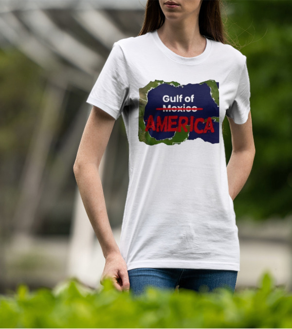Gulf Of America America Over Mexico Map T-Shirt