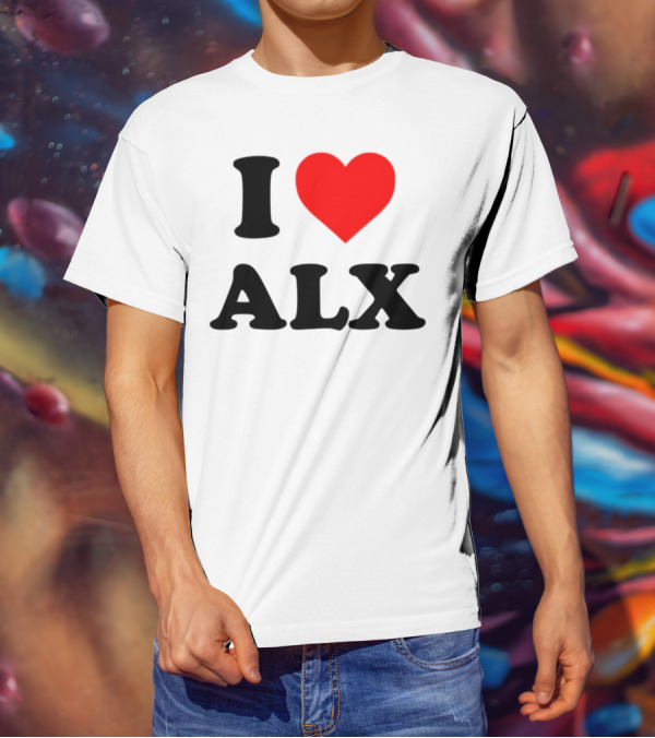 I Love ALX Red Heart Emblem T-Shirt