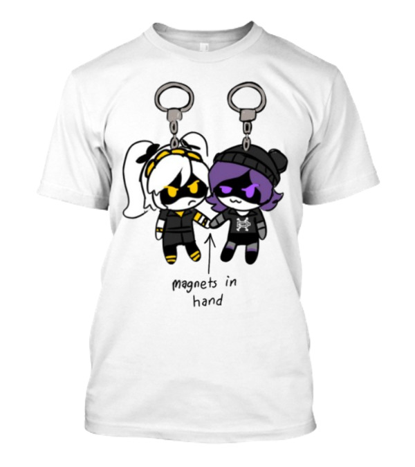 "Juzi Magnets In Hand Cute Anime Keychain Characters" T-Shirt