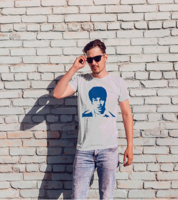 Leo Rizzi Blue Portrait T-Shirt