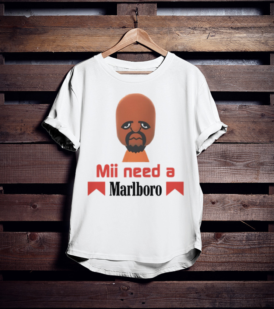 Mii Need A Marlboro Smoking Meme Parody T-Shirt
