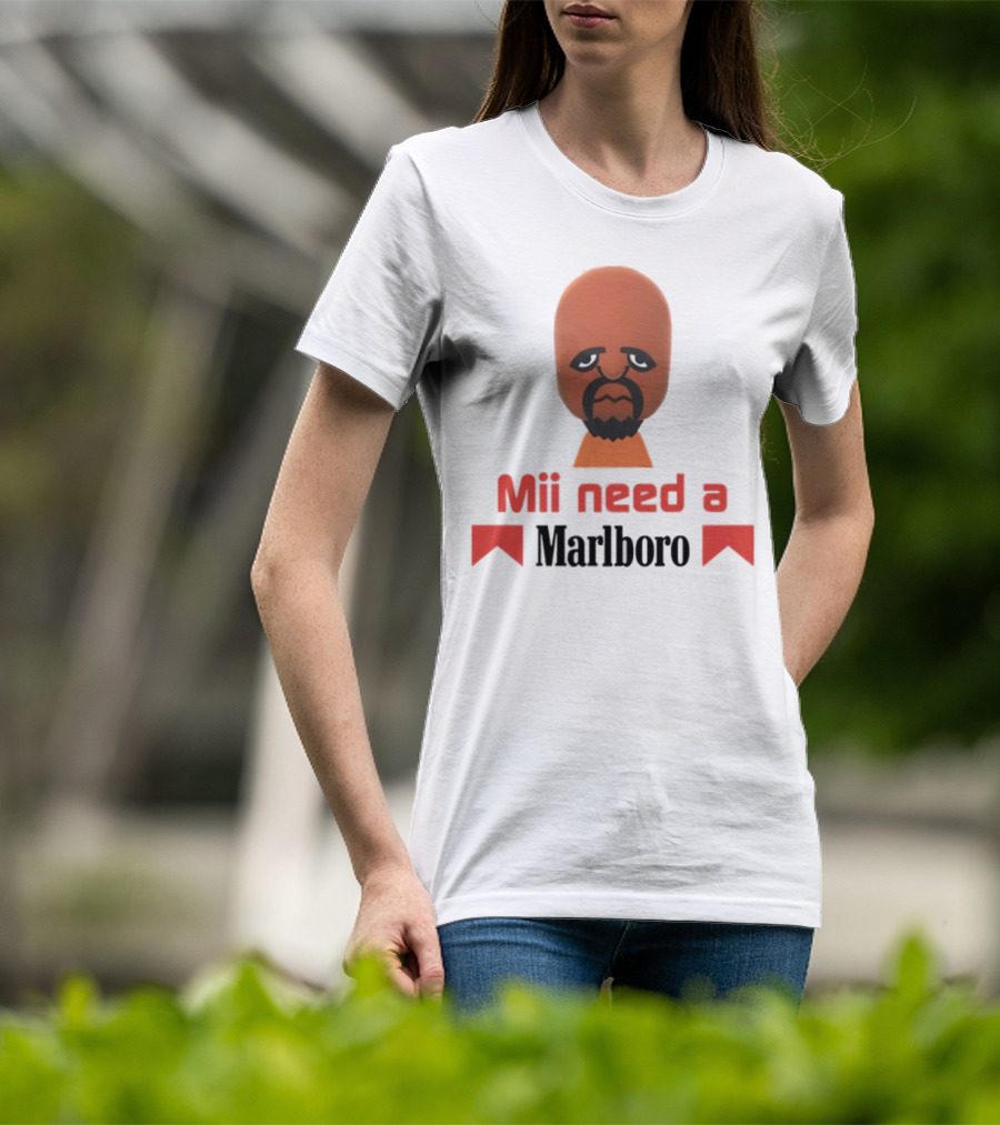Mii Need A Marlboro Smoking Meme Parody T-Shirt