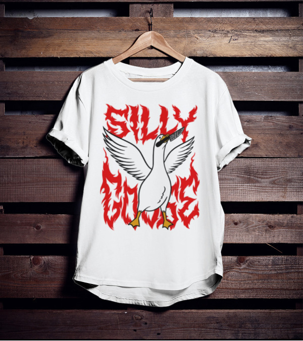 Silly Goose Tragic Girls Flame Style T-Shirt