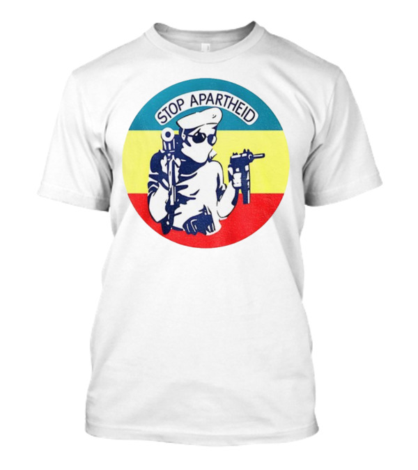 Jordan Peele Stop Apartheid Vintage Rebel Soldier Circle T-Shirt