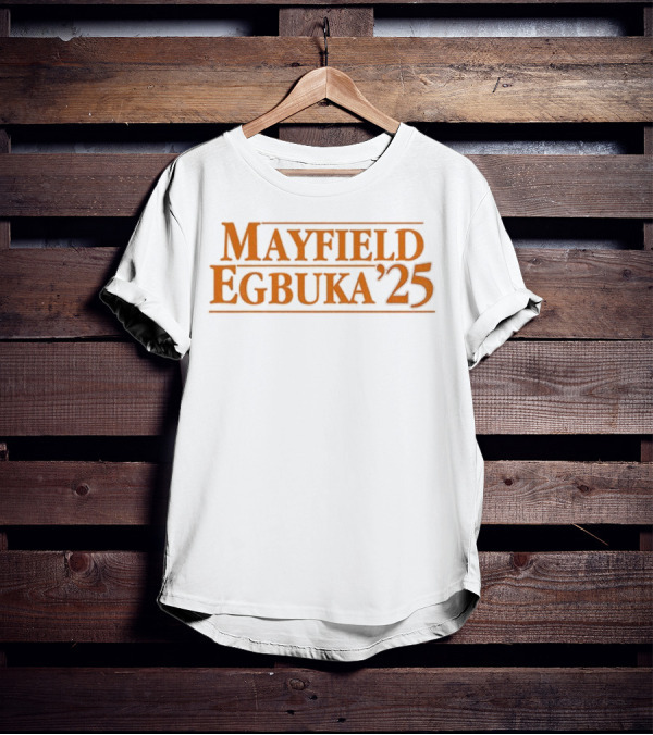 Mayfield Egbuka ’25 Baker Mayfield Emeka Egbuka Tampa Bay Buccaneers NFL 2025 T-Shirt