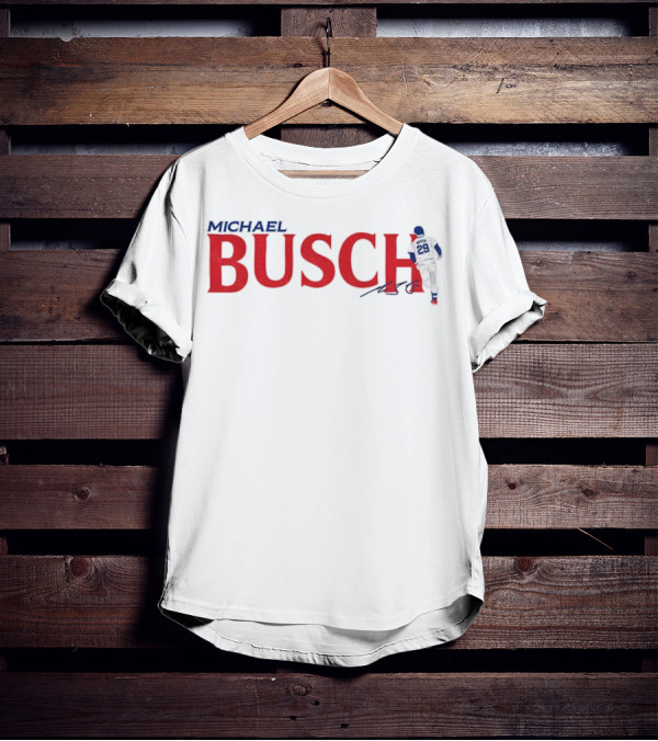 Michael Busch Chicago Cubs MLB Baseball Signature 29 T-Shirt