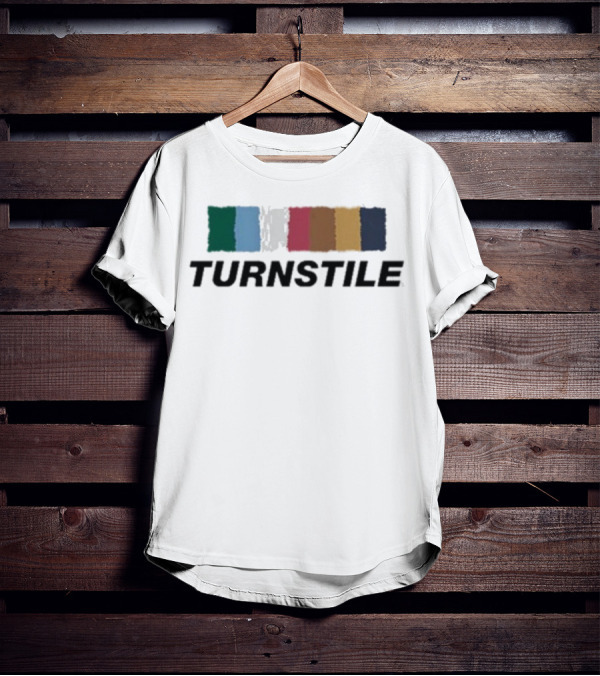 Turnstile Color Wall Palette Vibrant Stripes T-Shirt