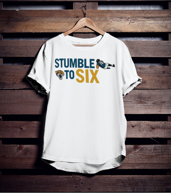 Jacksonville Jaguars Trevor Lawrence Stumble To Six NFL Football T-Shirt