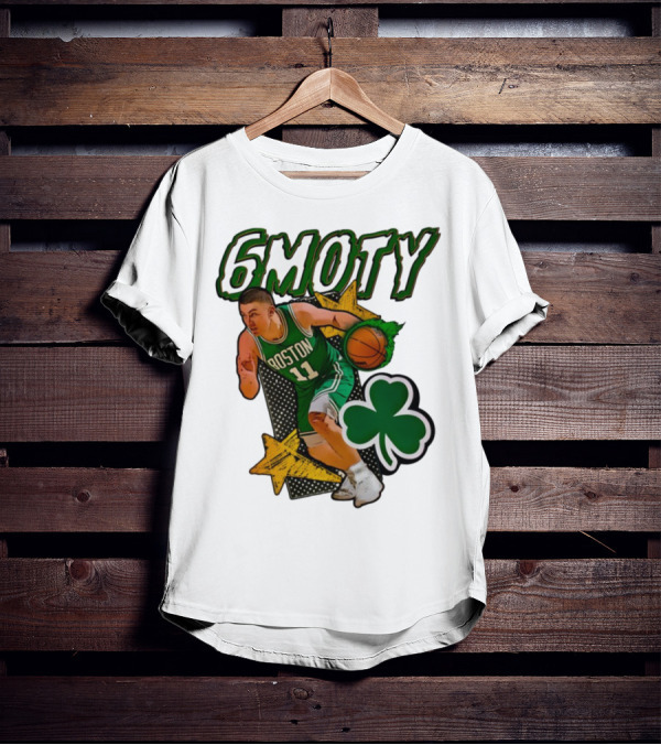 6Moty Boston Celtics Basketball Player Clover Stars T-Shirt