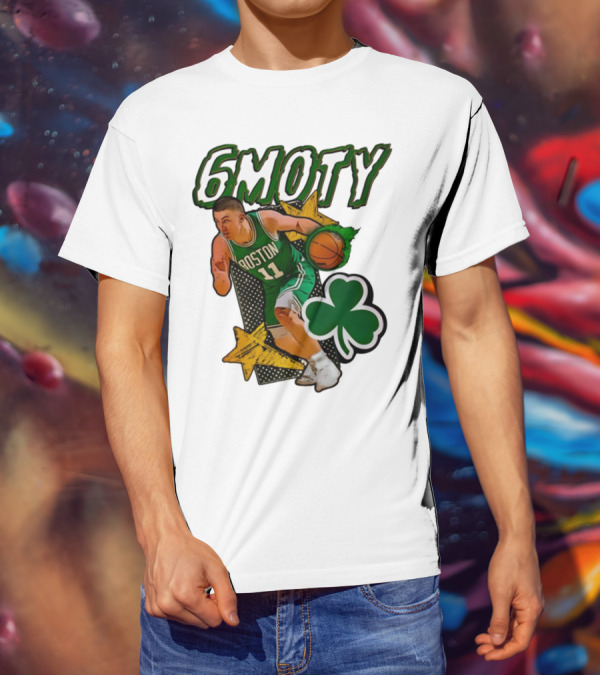 6Moty Boston Celtics Basketball Player Clover Stars T-Shirt