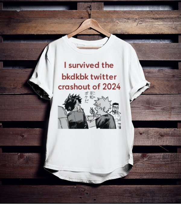 I Survived The Bkdkbk Twitter Crashout Of 2024 Manga Style Duo Scene T-Shirt