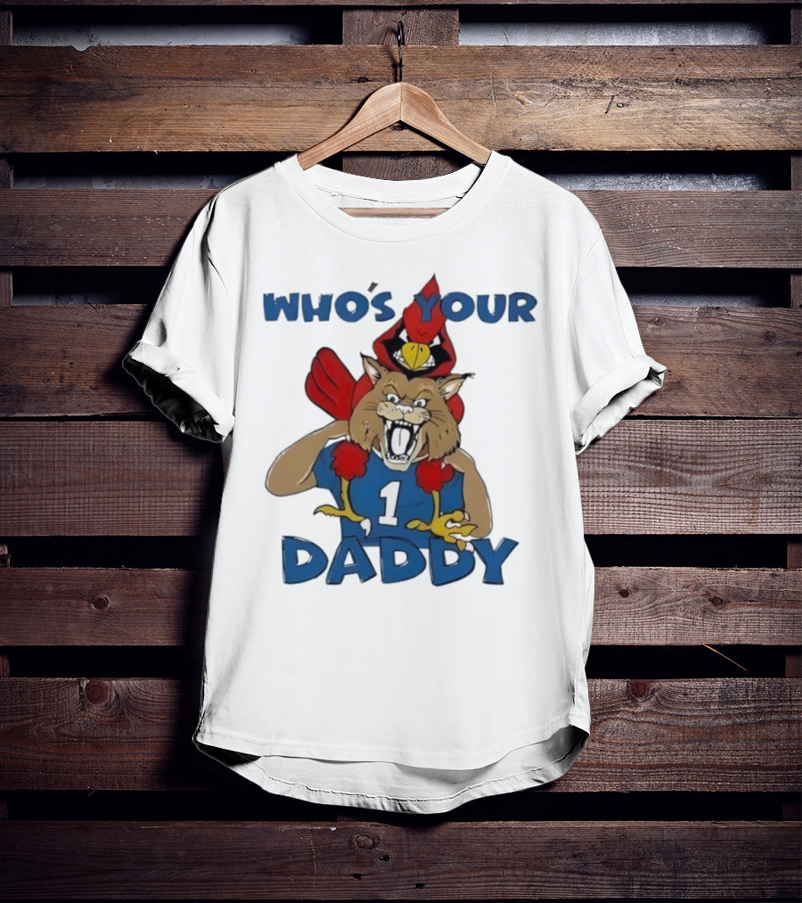 Kentucky Wildcats Louisville Cardinals Who's Your Daddy Mascot Rivalry T-Shirt