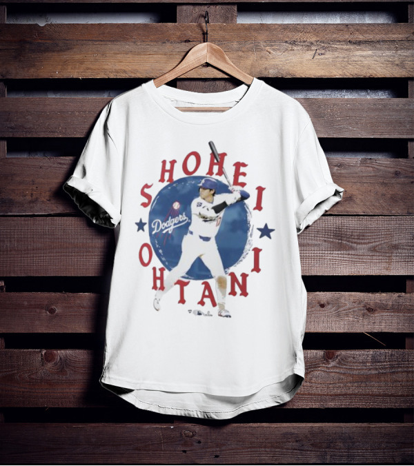 Shohei Ohtani Dodgers Baseball Star Swing Icon T-Shirt