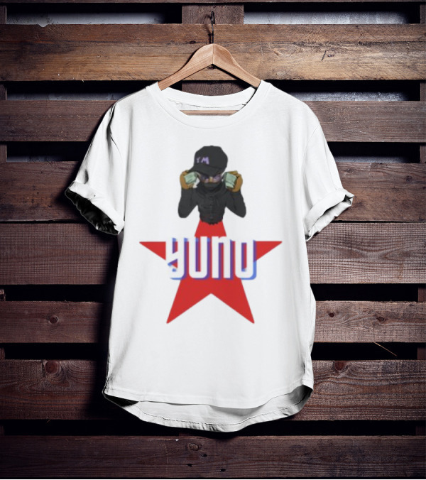 Yuno Holding Money Icon On Red Star T-Shirt