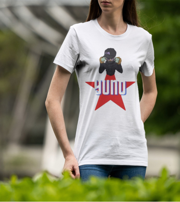 Yuno Holding Money Icon On Red Star T-Shirt