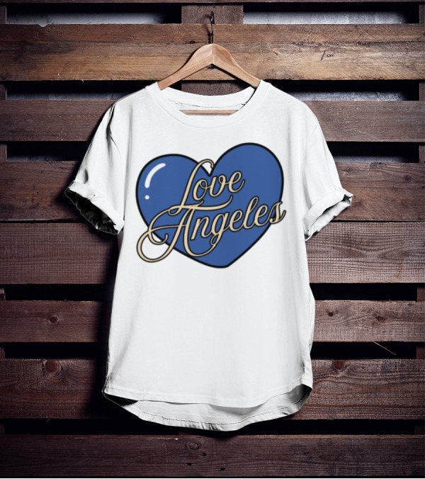 Bffs & Babes Love Angeles Heart Design T-Shirt