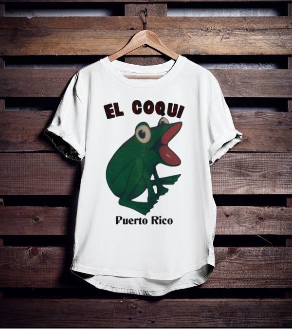 El Coqui Frog Puerto Rico Cultural Icon T-Shirt