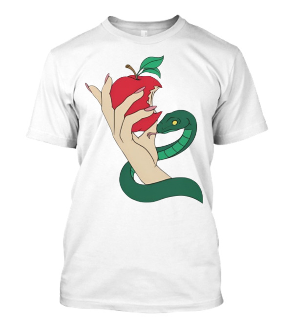 Eve Was Framed Ewf Colorful Snake And Apple T-Shirt
