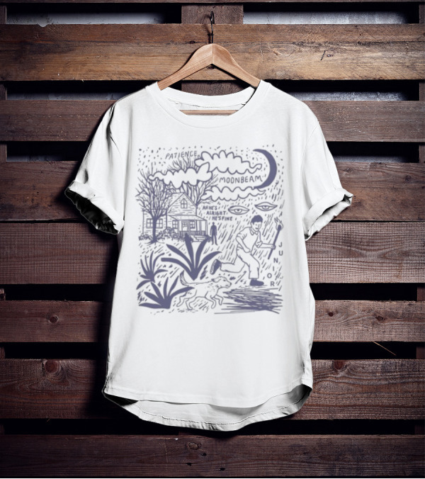 Great Grandpa Patience Moonbeam Jungle Adventure Night Scene T-Shirt
