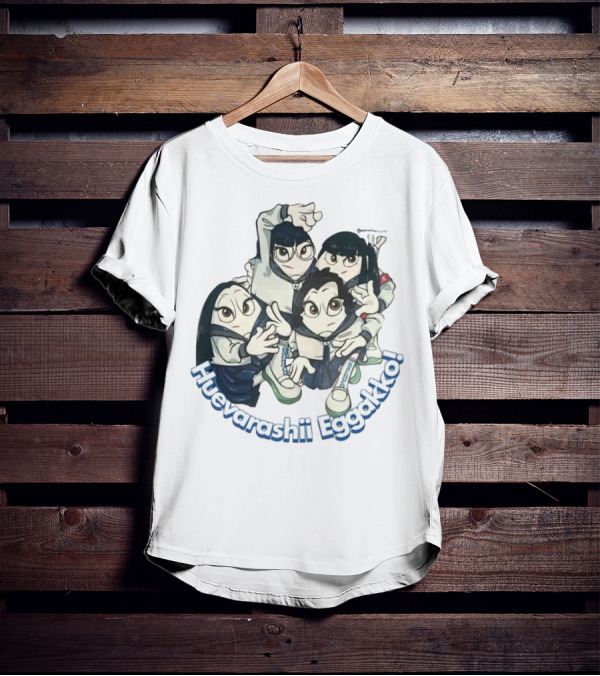 Huevarashii Eggakko Sailor Uniform Characters T-Shirt