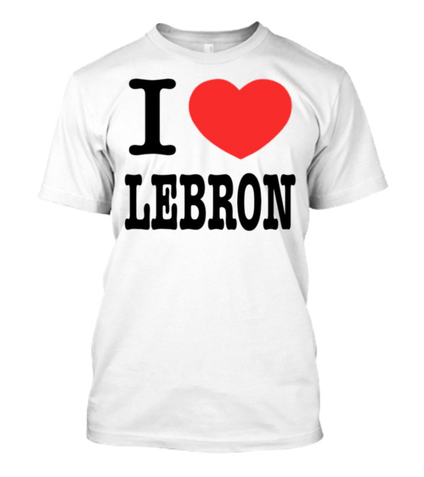 I Heart Lebron Basketball Fan Apparel Lebron James Gift Idea T-Shirt