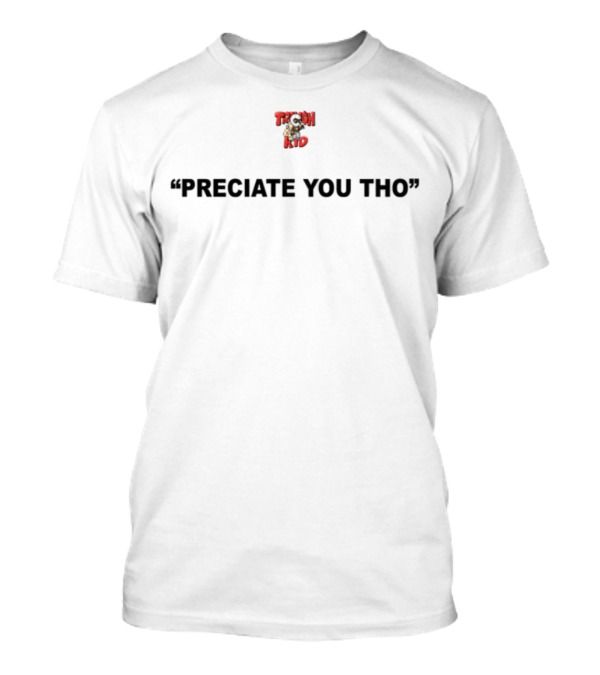 Lil Tjay No Smoking Preciate You Tho Red Skull Character T-Shirt
