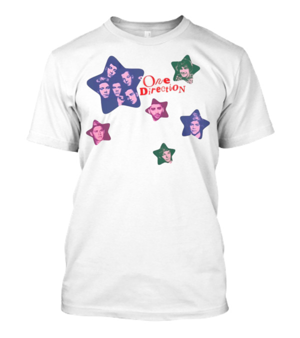 One Direction Stars In Colorful Portraits T-Shirt