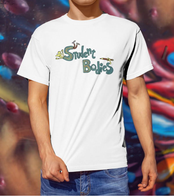 Student Bodies Retro Cartoon Pencil Sketch Art T-Shirt