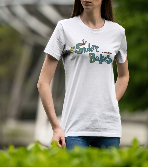 Student Bodies Retro Cartoon Pencil Sketch Art T-Shirt