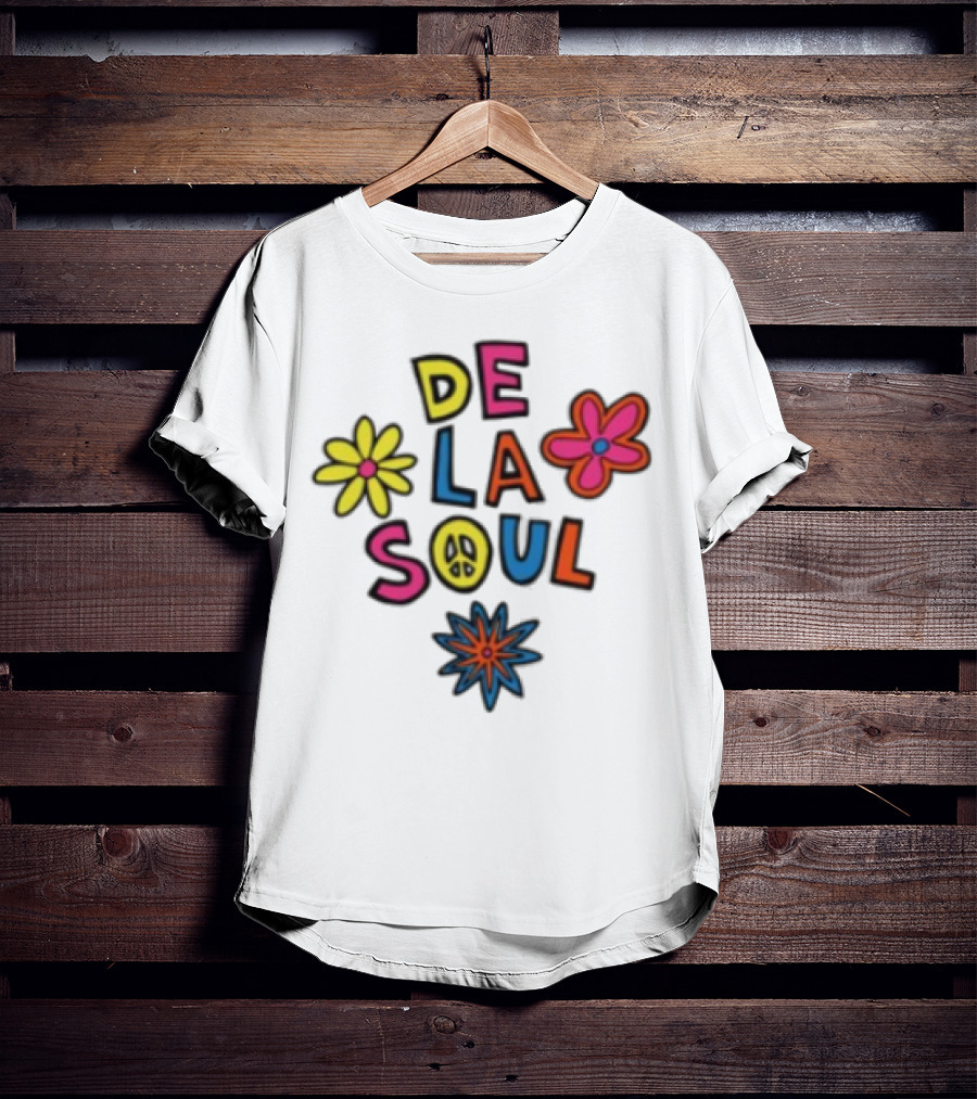 Thank You Dave De La Soul Colorful Flowers Peace Symbol T-Shirt