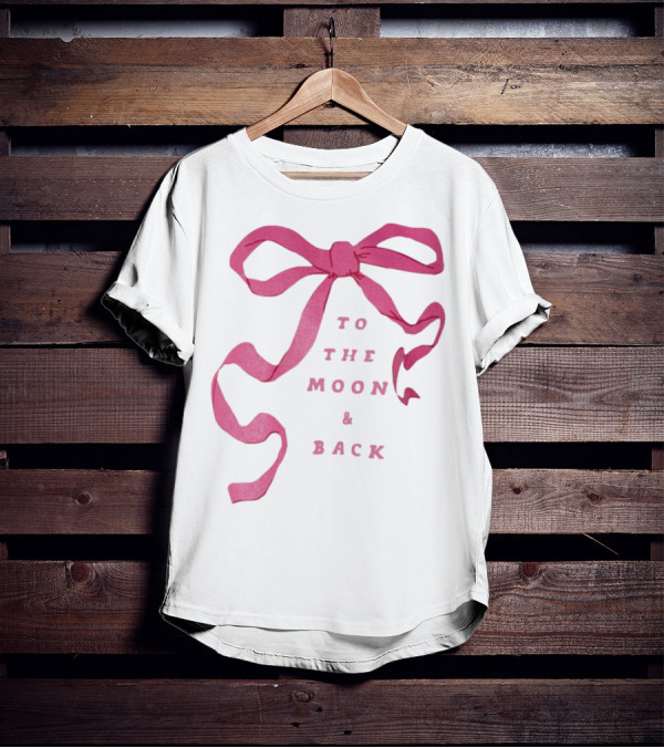 To The Moon And Back Pink Ribbon T-Shirt