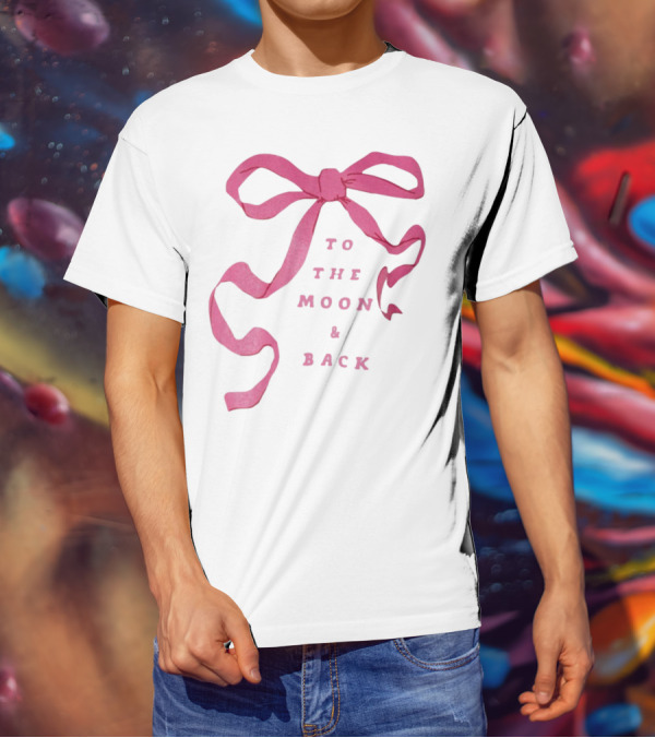 To The Moon And Back Pink Ribbon T-Shirt
