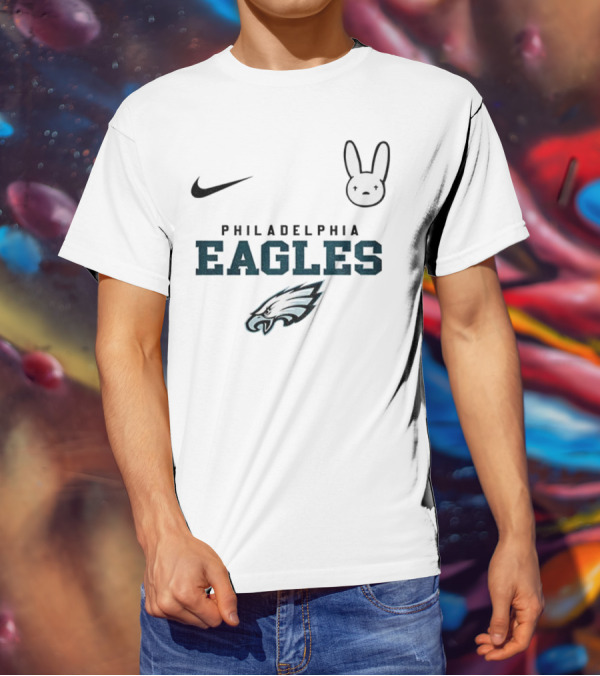 Bad Bunny Nike Philadelphia Eagles NFL 2025 Collaboration T-Shirt