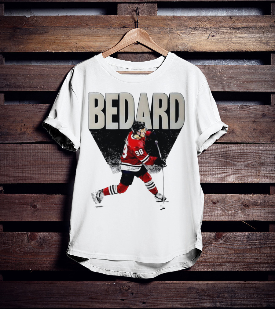 Bedard 98 Chicago Hockey Player Red Jersey T-Shirt