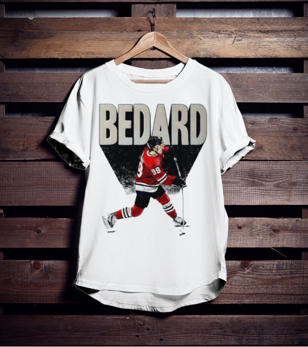 Bedard 98 Chicago Hockey Player Red Jersey T-Shirt