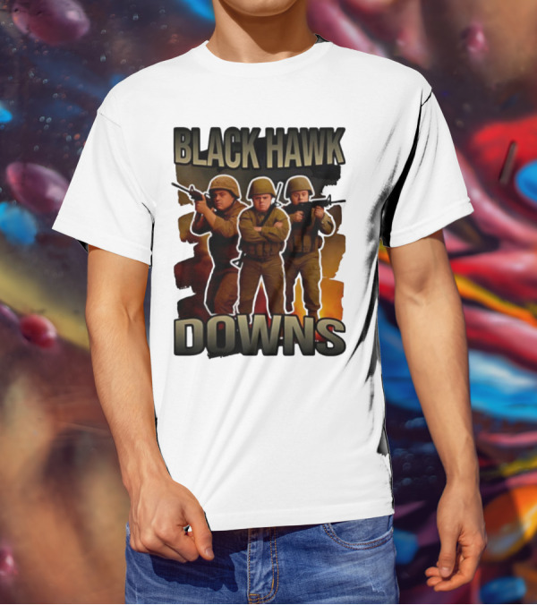 Black Hawk Downs Movie Parody Soldiers T-Shirt