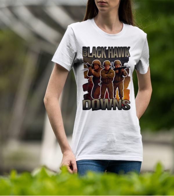 Black Hawk Downs Movie Parody Soldiers T-Shirt