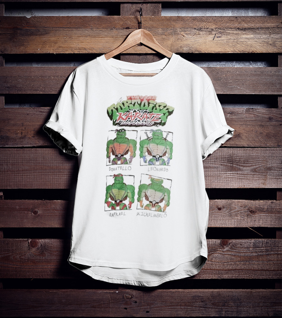 Super Tortoise Karate Donatello Leonardo Raphael Michelangelo T-Shirt