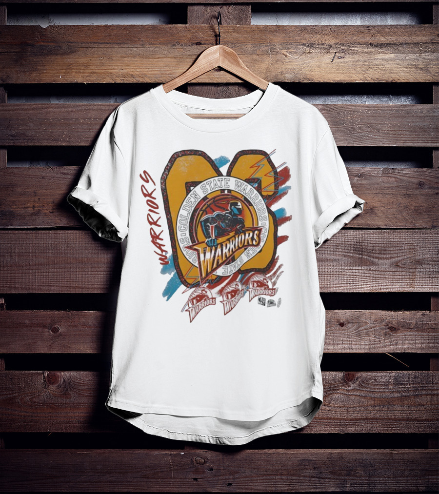 Golden State Warriors Vintage Basketball Warrior Emblem T-Shirt