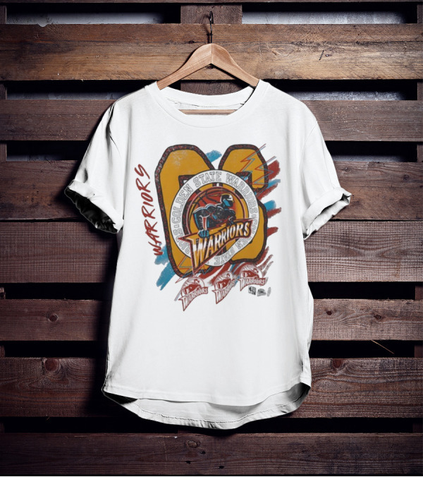 Golden State Warriors Vintage Basketball Warrior Emblem T-Shirt